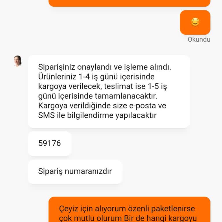 Miray Çeyiz 1600 TL'lik Alışverişte Kargo Ve İletişim Sorunu