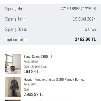 Madame Coco Eksik Gönderdikleri 2bin₺ Ürünün Para İadesini Yapmıyor