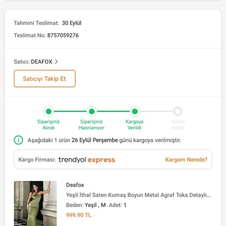 Trendyol Express Trendyol Adres Değişikliği Kargo Sureci