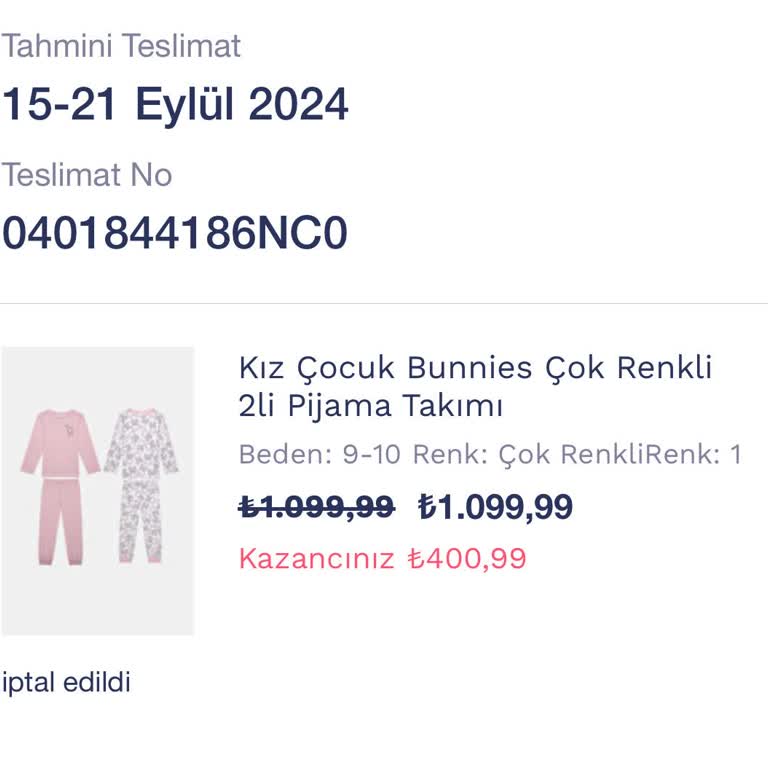 Penti Kampanyadaki Ürünleri Göndermiyor.