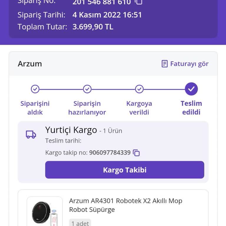 Arzum Robot Süpürge Arızası