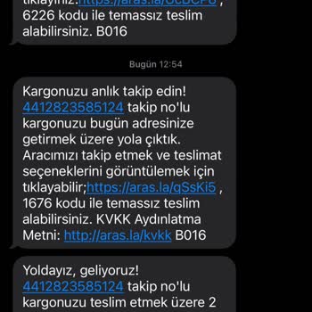 Karamürsel Aras Kargo Şikayet Var