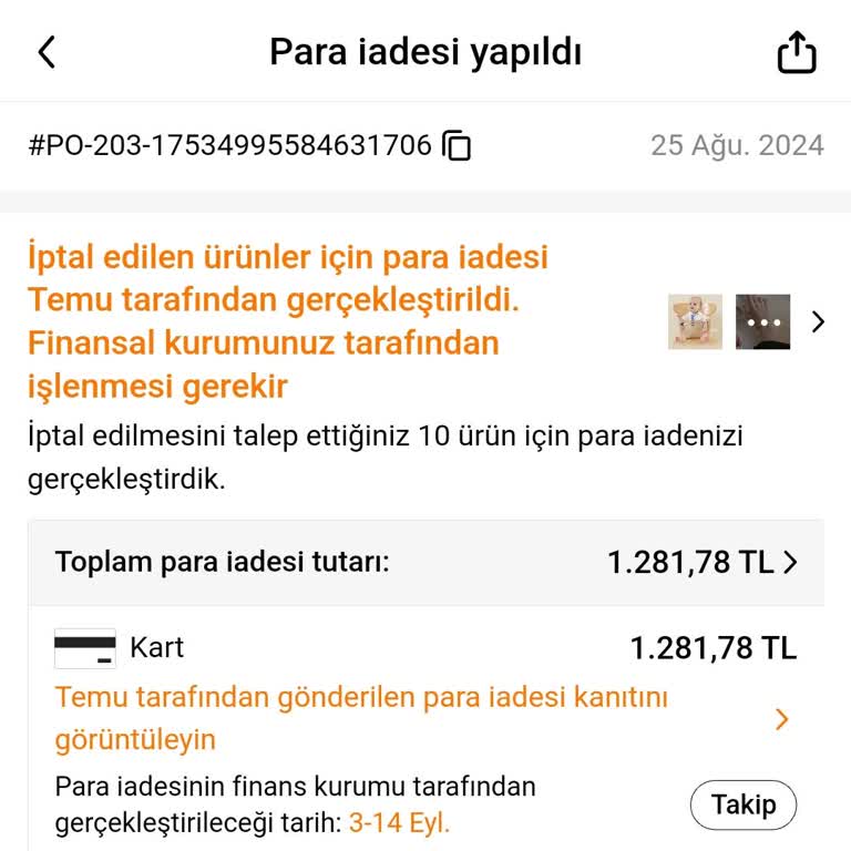 Temu Para İadesi Yapmıyor!