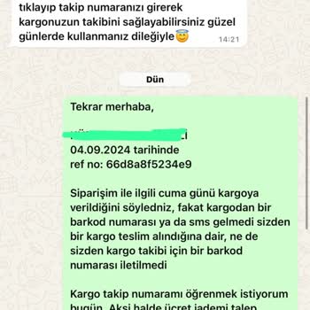 Biezy Www.biezy.com.tr Ürünlerimi Kargolamıyor, Ücret İadesi Yapmıyor