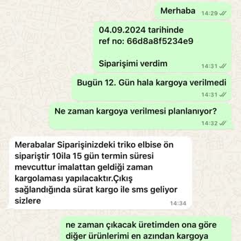 Biezy Www.biezy.com.tr Ürünlerimi Kargolamıyor, Ücret İadesi Yapmıyor