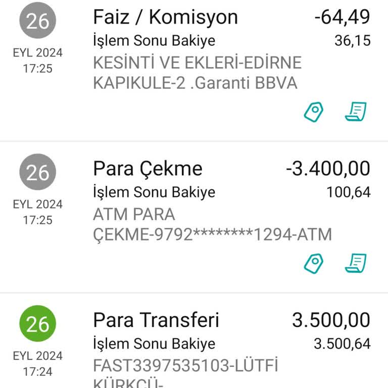 Garanti BBVA Garanti ATM'sinden Yüksek Kesinti Şikayeti