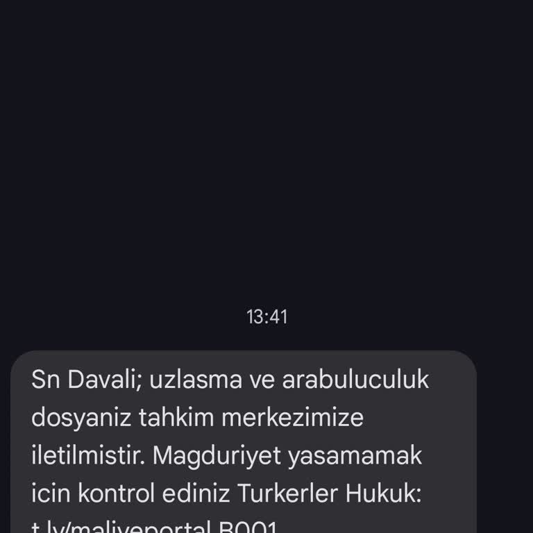 Türkerler (SMS) Gelen Mesaj