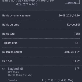 Holiganbet Kazanan Bahsi Kaybetti Olarak Gösteriyor