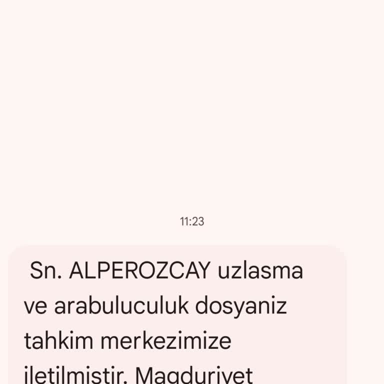 TA UZLASMA (SMS) Ta Uzlaşma Sahte Bilgilendirme Yapıyor.