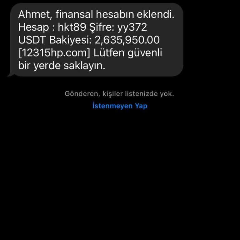 12315hp.com Finansal Hesabın Eklendi