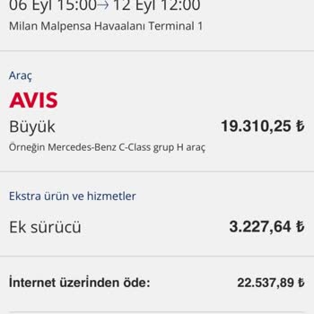 Avis Avrupa Ve THY Şirketlerinin Sorumsuzlukları