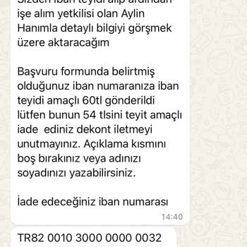 İşin Olsun Sahte Firma IBAN Teyidi