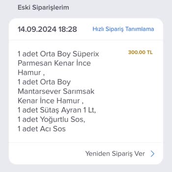 Domino's Pizza Ücret İadesi Yapmıyor.