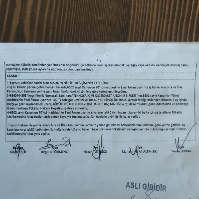 Teknosa Mahkeme Kararını Uygulamama