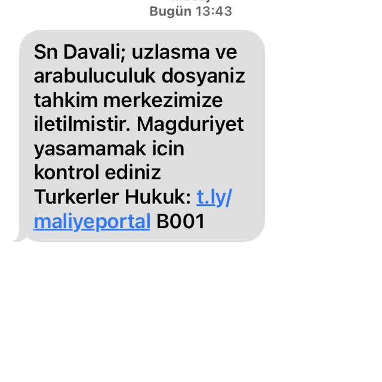 Türkerler (SMS) Tarafıma Gelen Yanıltıcı İçerikli Mesaj!
