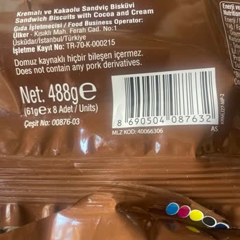 Ülker Kremalı Kakaolu Bisküvi Tadında Sorun