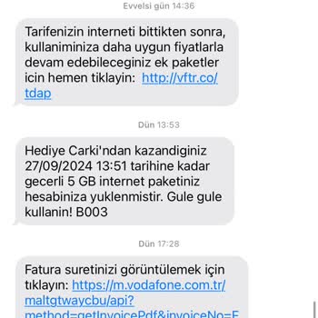 Vodafone'dan Haksız İnternet Ücreti ve Müşteri Hizmetleri Sorunu