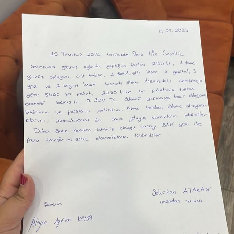 Pera Güzellik Merkezi Öğrenciye Yapılan Haksızlık Ve Tehditler