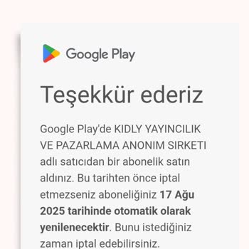 Kidly Deneme Suresinde Haksiz Ücret