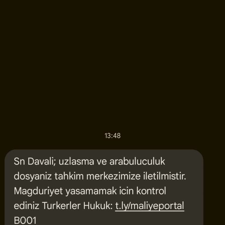 TA UZLASMA (SMS) Arabuluculuk Süreci İle İlgili Şikayet