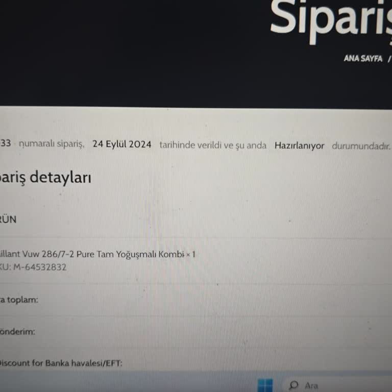 Vaillant Merkül Alışverişi Sıkıntılı