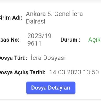 Ankara İcra Dairesi Son 1 Yıldır İşlem Görmeyen İcra Dosyası