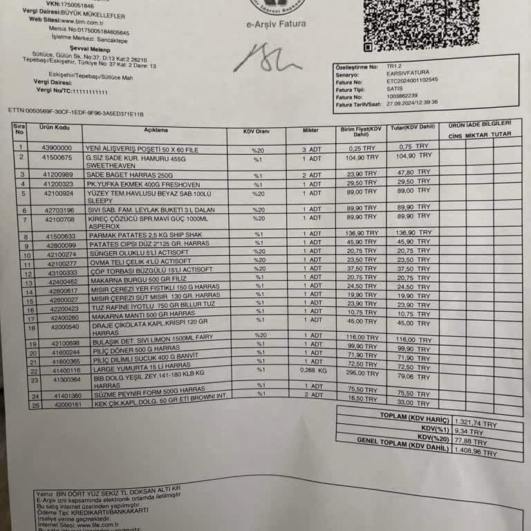 File Market Online Sipariş Eksik Ürün!