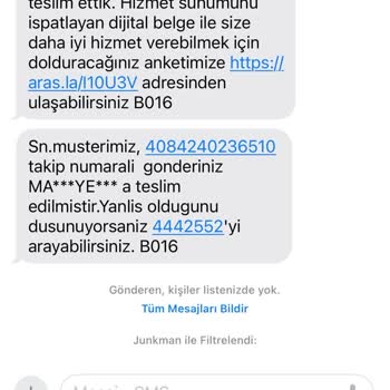 Aras Kargo Yarımburgaz Şubesi Kargomu Başkasına Teslim Etti/kaybetti