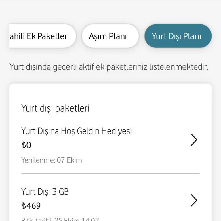 Vodafone Yanımda Uygulaması Hatası ve Çözülmeyen Paket Sorunu