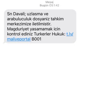 TA UZLASMA (SMS) Şikayet, Yanıltıcı Mesaj, Sahte Mesaj