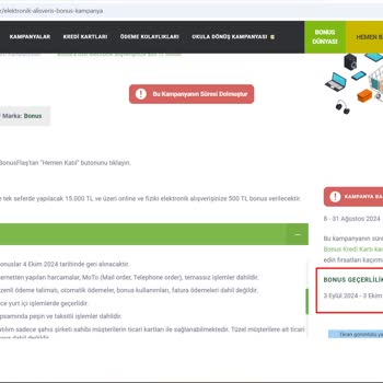 Garanti BBVA Garanti Süresi Dolmadan Kazandığım Bonusu Geri Aldı
