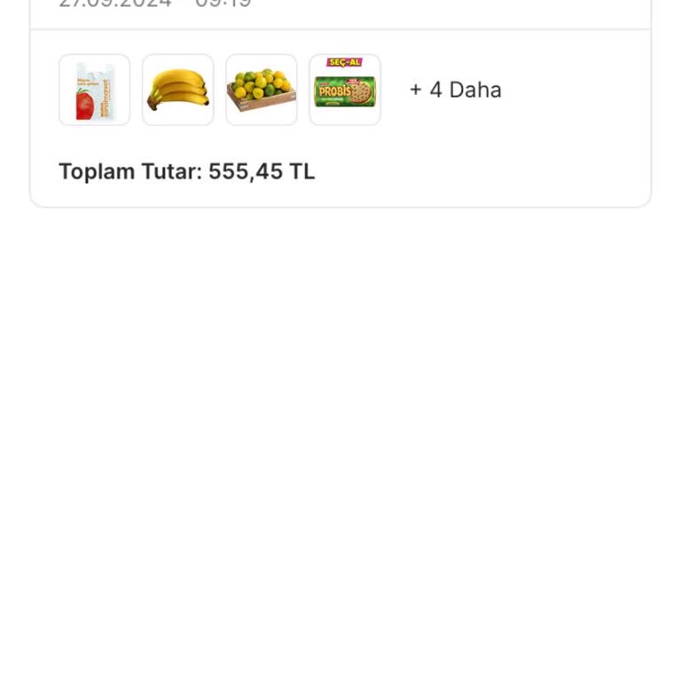 Migros Sanal Market Teslim Edilmeyen Sipariş