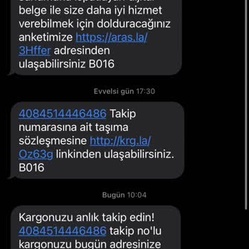 Aras Kargo Bilgilerim İzinsiz Kullanılıyor