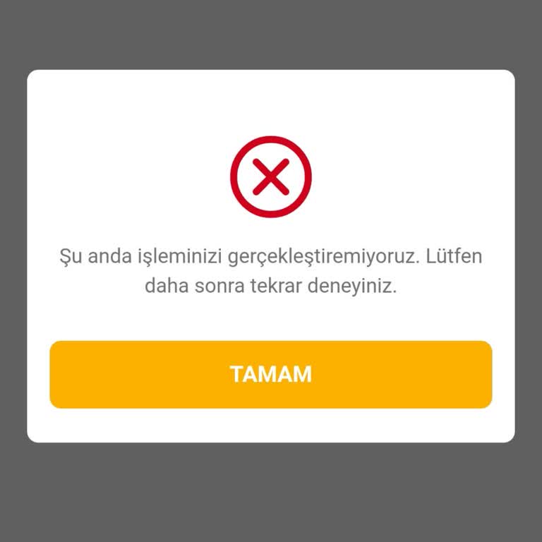 VakıfBank Kredi Bildirimi Geliyor Tıklayınca Hata Veriyor