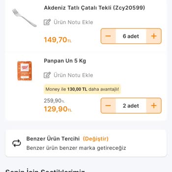 Migros Sanal Market Stokta Olmayan Ürün Satıyor.