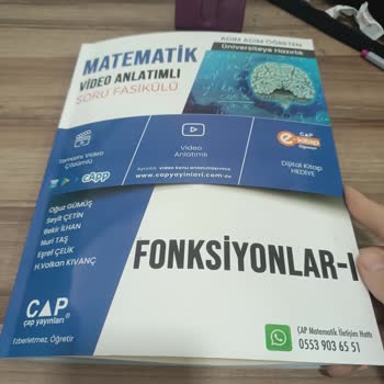 Çap Yayınları Fonksiyonlar Fasikülünde Anlaşılmayan Sorunlar