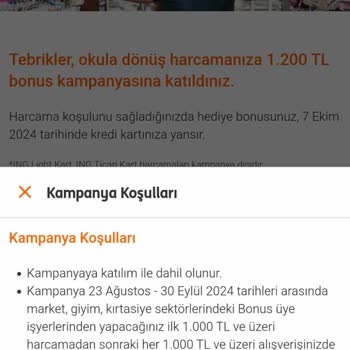 ING Mobil Uygulamada Eksik Kampanya Bilgisi