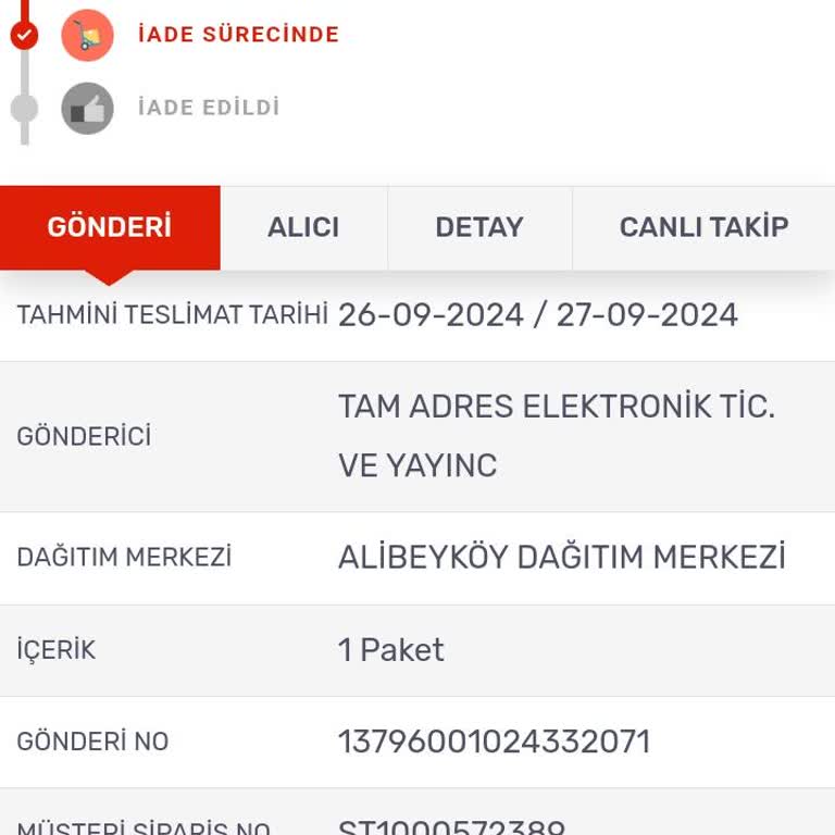 Kargomsende De Yine Kargom İadeye Dönüştü