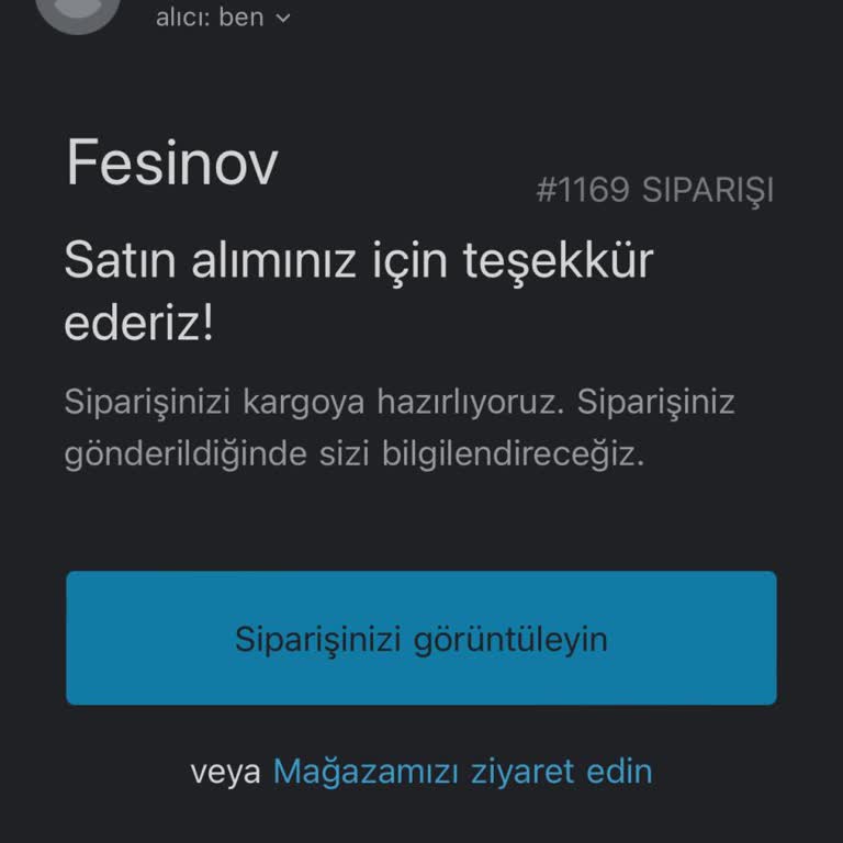 Fesinov Siparişimin Durumuyla İlgili Belirsizlik Ve İletişim Eksikliği