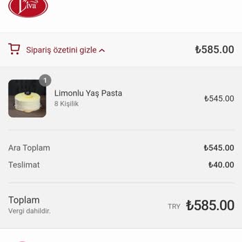 Liva Pastanesi | livapastacilik.com Liva Pastacılık: Teslim Edilemeyen Pasta Ve Geciken İade