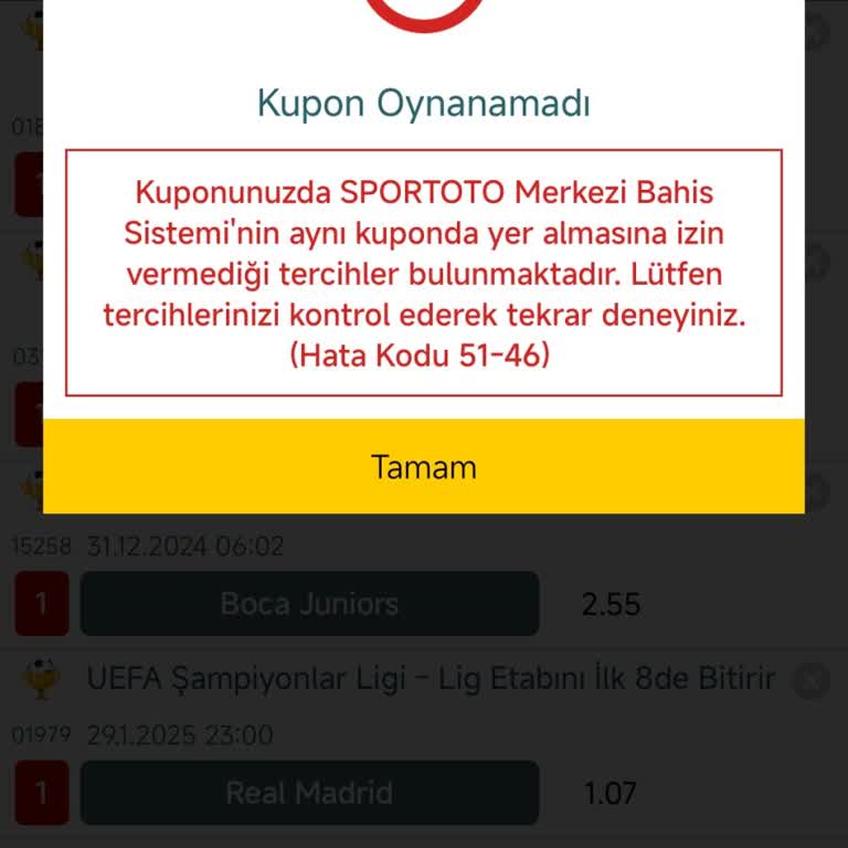 Nesine 51 46 Hata Kodu