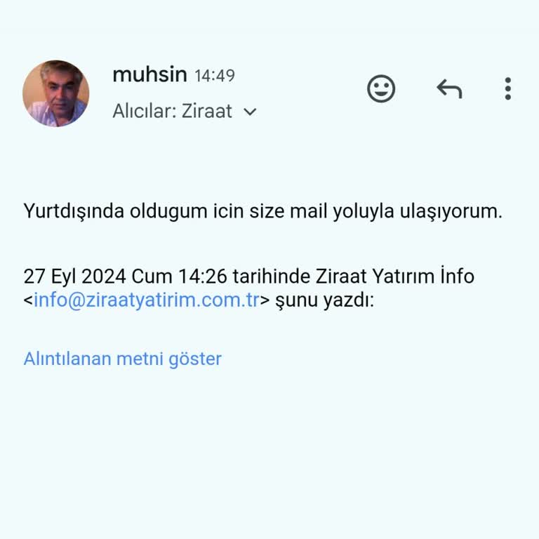 Ziraat Bankası Borsa Portföyüm Güncellemiyor