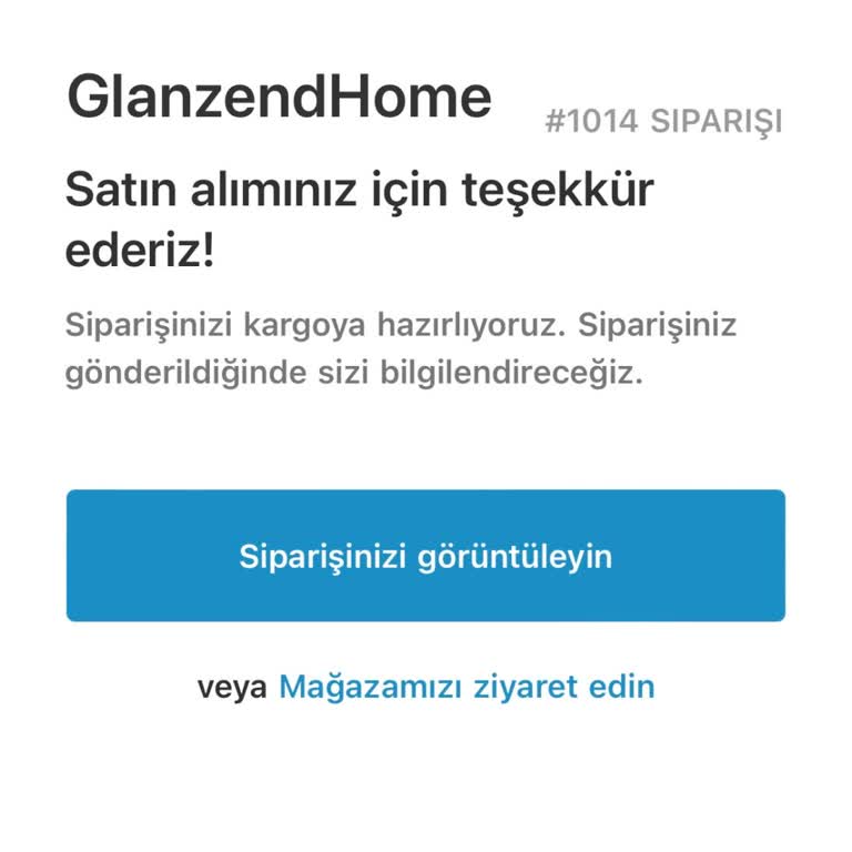 Glanzendhome Firması Aldığımız Ürünü Göndermiyor!