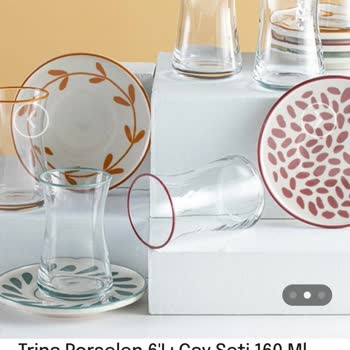 English Home Kısa Süreli Kullanımda Deforme Olan Çay Bardak Seti
