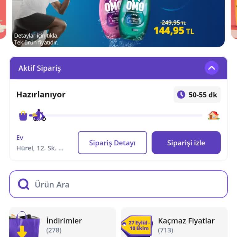 Getir Siparişimi Getirmiyor Teslimat Süresi 65 Dakika Gösteriyor