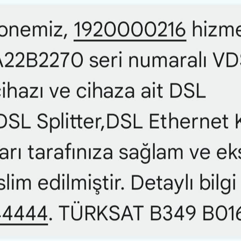 10 Gündür TÜRKSAT Kablo Net'in Kurulumunun Yapılmasını Bekliyorum.