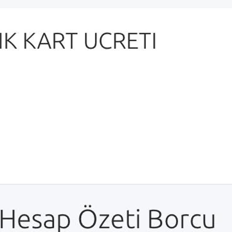 Yapı Kredi Bankası Kart Ücreti Problemi