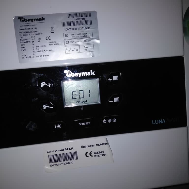 Baymak, Çözülemeyen E-01 Hatası Ve Firmanın Umursamazlığı