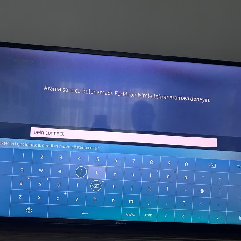 Samsung Smart TV'de Bein Connect Uygulaması Sorunu