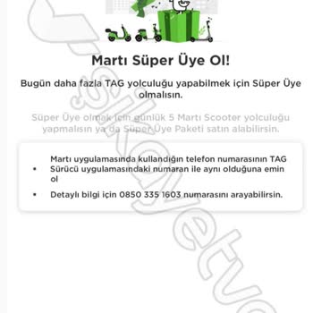 Martı Tag Sürücüsüyüm Kullanamıyorum